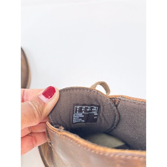 Clarks Womens Desert Boots Brown Leather Chukka Beeswax Ankle Bootie US 8.5 M - Picture 8 of 8